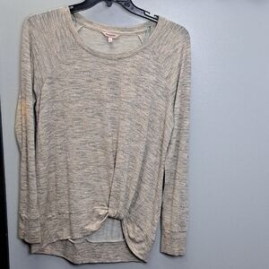 Juicy Couture Beige Long Sleeve Tunic Top Size XL